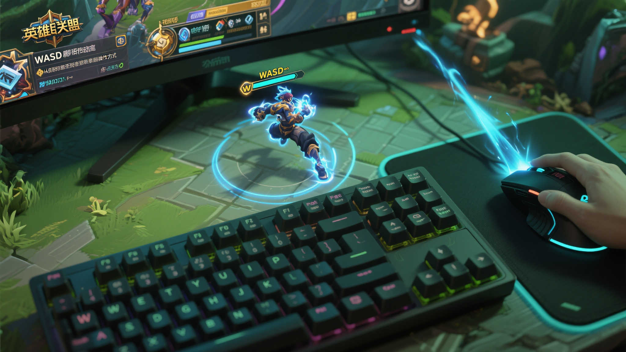 惊爆!《英雄联盟》或将支持“WASD操控移动”,技能绑定鼠标操作! WASD移动:从传统到革新的操作方式
